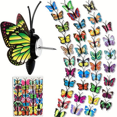 20pcs 3D Butterfly Pushpins for Bulletin Boards Photos Wall Charts