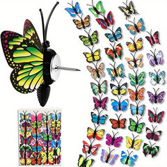 20pcs 3D Butterfly Pushpins for Bulletin Boards Photos Wall Charts