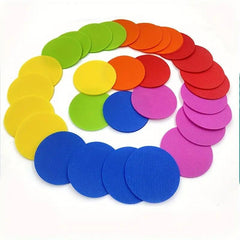 30pcs Colorful Hook Loop Fastener Carpet Markers Classroom Dots