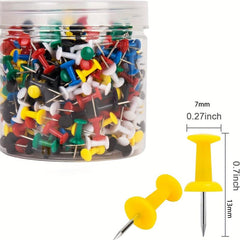 100pcs Colored Thumbtacks Student Stationery