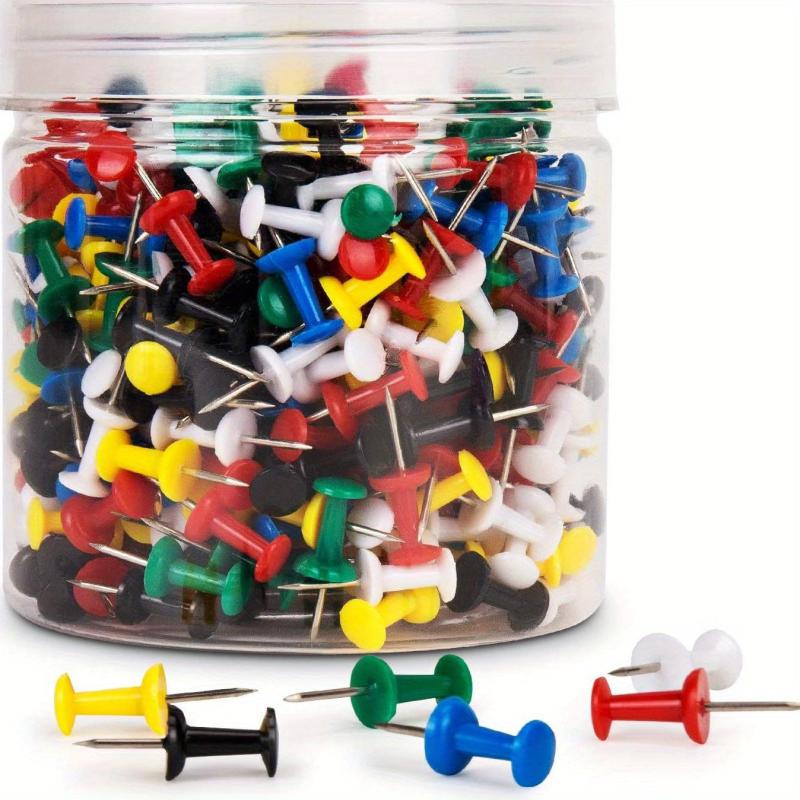 100pcs Colored Thumbtacks Student Stationery