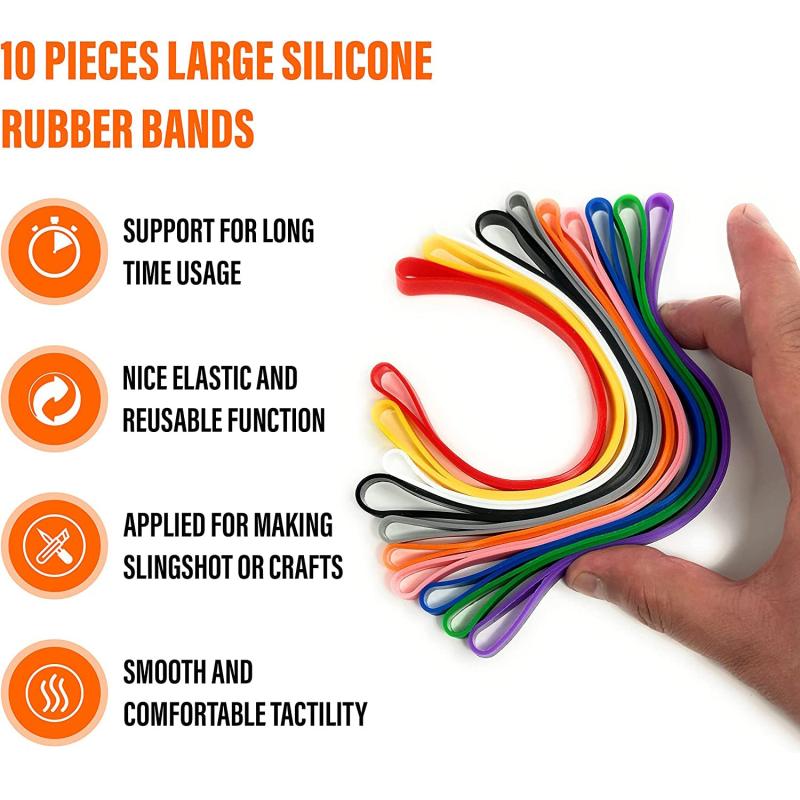 10pcs Large Silicone Rubber Bands 17 78 Cm Extra Large Rubber Bands