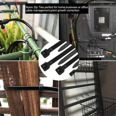 1000pcs Nylon Cable Ties Self locking 8in