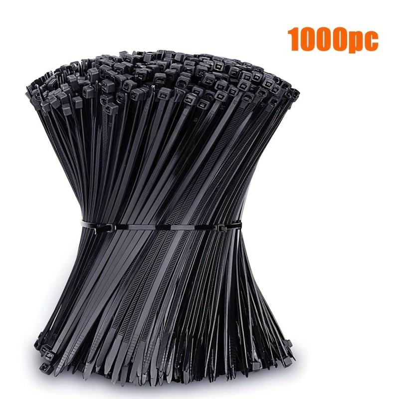 1000pcs Nylon Cable Ties Self locking 8in