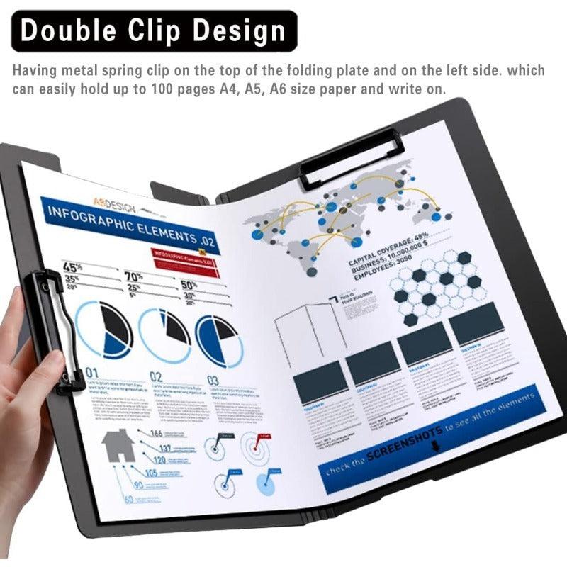 A4 Clipboard 360 Degree Cover Flip Closeable Clipboard
