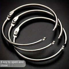30pcs Iron Ring Buckle Binding Ring Coil Ring Loose Leaf Ring