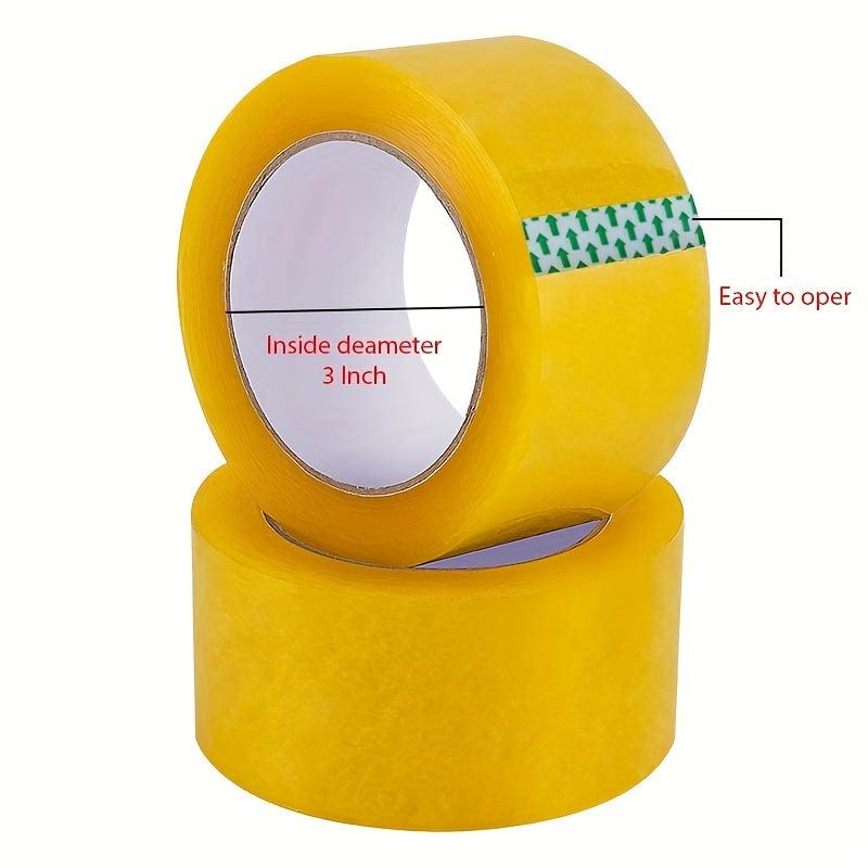 4 1 8inch X80m Yellow Transparent Odorless Tape Large Roll Packaging Tape