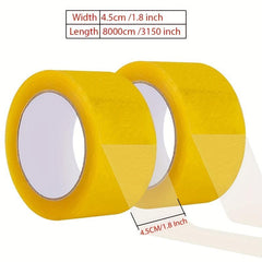 4 1 8inch X80m Yellow Transparent Odorless Tape Large Roll Packaging Tape