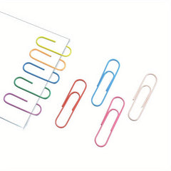 10pcs 4 Inch Paper Clips Vinyl Coated Office School Supplies Random Colors