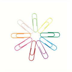 10pcs 4 Inch Paper Clips Vinyl Coated Office School Supplies Random Colors
