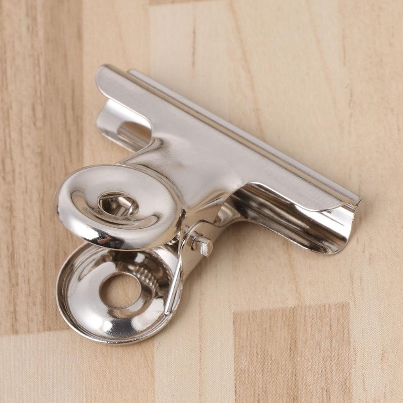 6pcs 38mm Metal Bulldog Grip Clips Food Bag Sealing Clamp