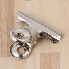 6pcs 38mm Metal Bulldog Grip Clips Food Bag Sealing Clamp