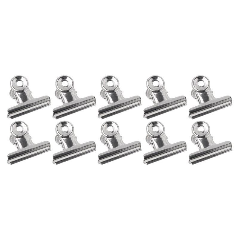 6pcs 38mm Metal Bulldog Grip Clips Food Bag Sealing Clamp