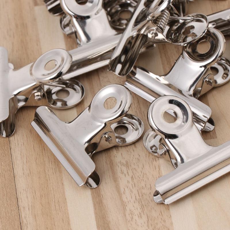 6pcs 38mm Metal Bulldog Grip Clips Food Bag Sealing Clamp