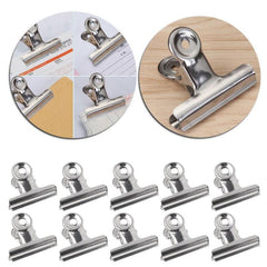 6pcs 38mm Metal Bulldog Grip Clips Food Bag Sealing Clamp