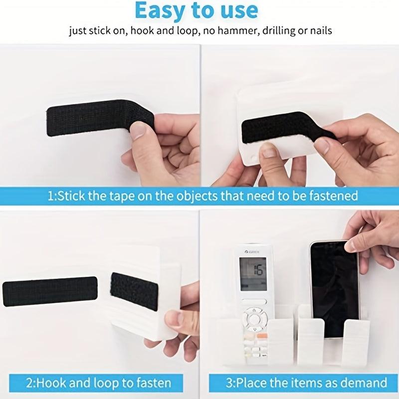 10 Sets Hook And Loop Tape Sticky Back 2.54x10.16cm Double Sided Adhesive