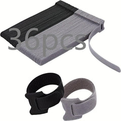 36pcs Reusable Cable Ties 6 inch Adjustable Wire Storage Tape Multifunctional