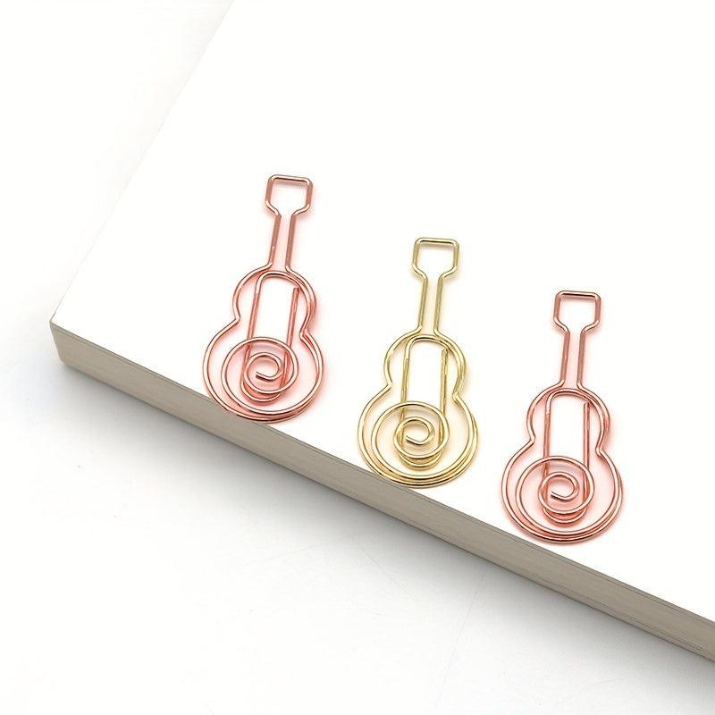 10pcs Music Notes Guitar Paper Clips for Students