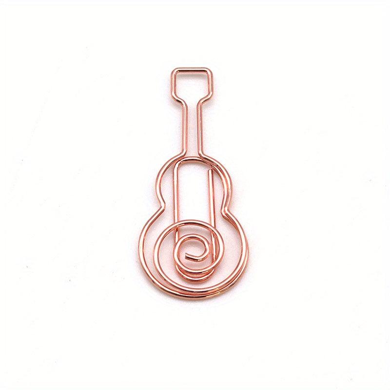 10pcs Music Notes Guitar Paper Clips for Students