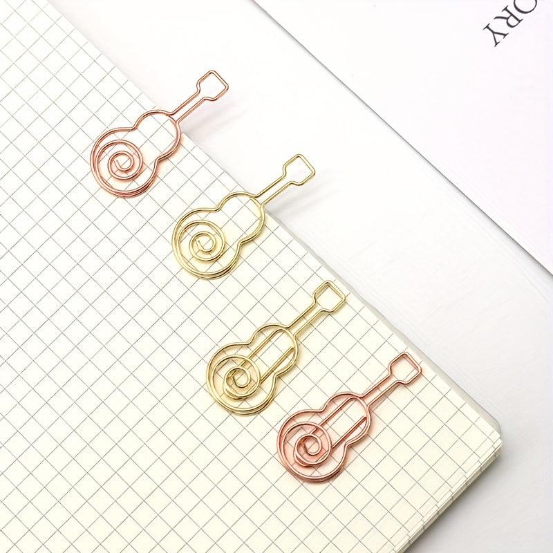 10pcs Music Notes Guitar Paper Clips for Students