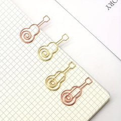 10pcs Music Notes Guitar Paper Clips for Students