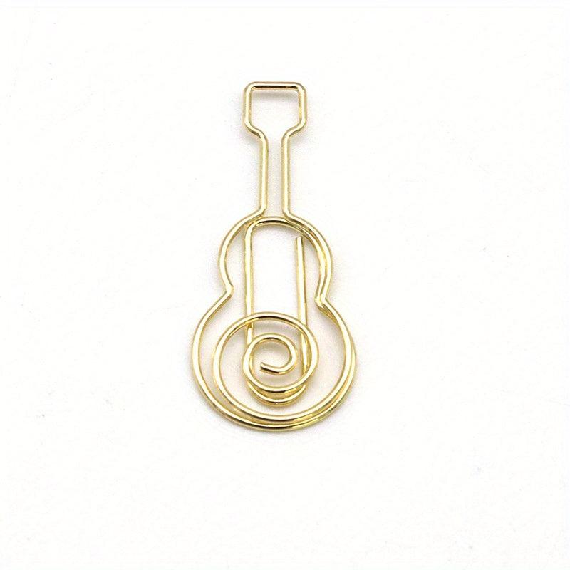 10pcs Music Notes Guitar Paper Clips for Students