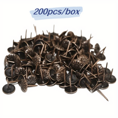 200pcs 11x16mm Red Bronze Upholstery Tacks Sofa Decorative Tack Stud Pushpin