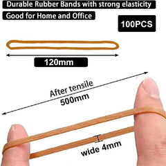 100pcs Heavy Duty Rubber Bands Strong Elastic Rubber Bands 4mm