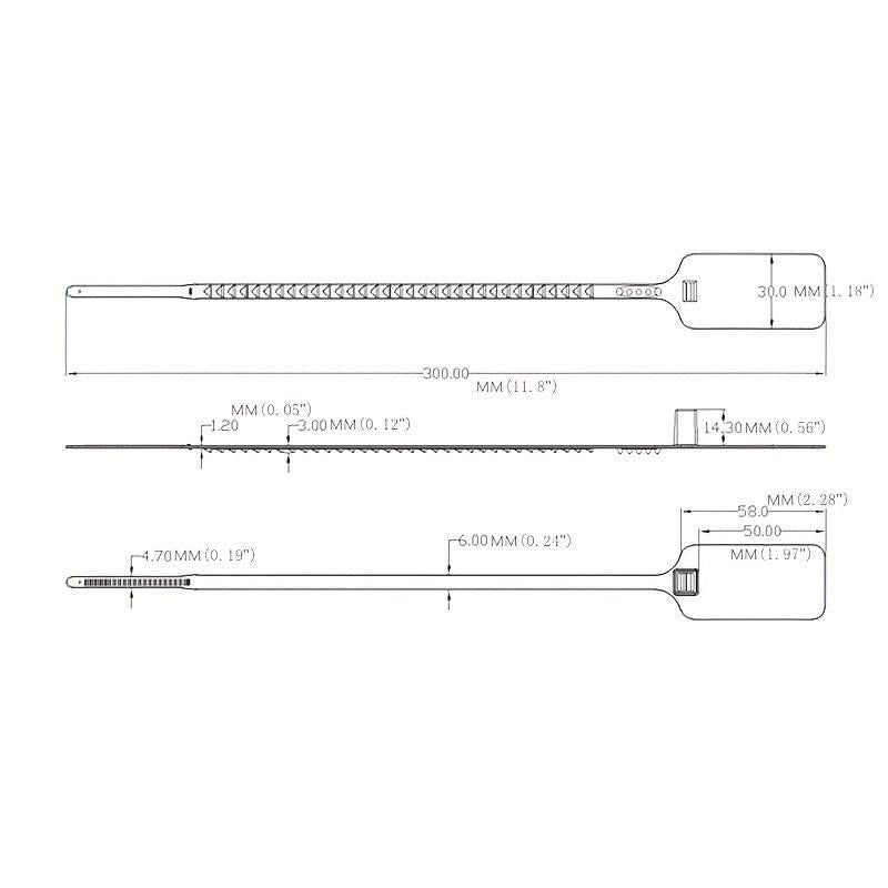Plastic Truck Door Seal Anti-tamper Label