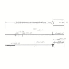 Plastic Truck Door Seal Anti-tamper Label