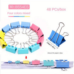 Colorful Metal Clips for Office Documents