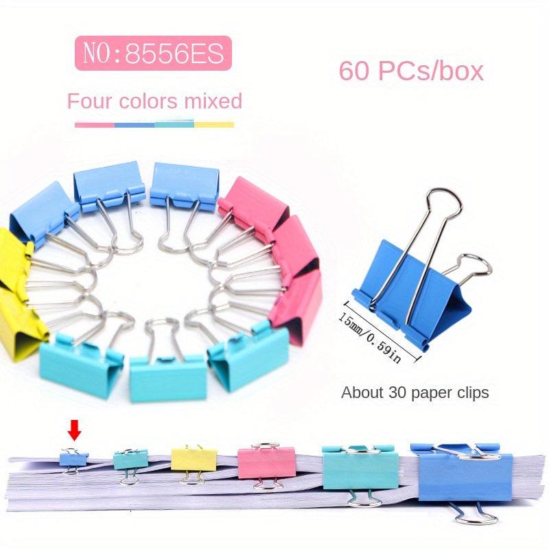 Colorful Metal Clips for Office Documents