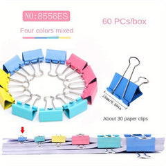 Colorful Metal Clips for Office Documents