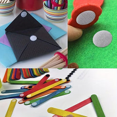200pcs 0.79in Strong Adhesive Hook And Loop Point Nylon Waterproof Tape