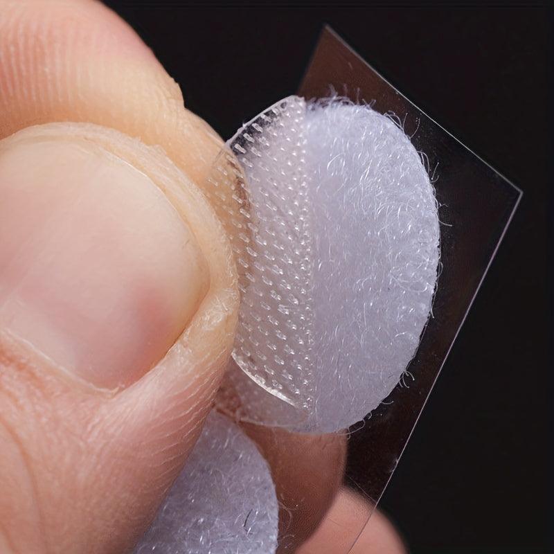 200pcs 0.79in Strong Adhesive Hook And Loop Point Nylon Waterproof Tape