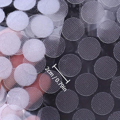 200pcs 0.79in Strong Adhesive Hook And Loop Point Nylon Waterproof Tape