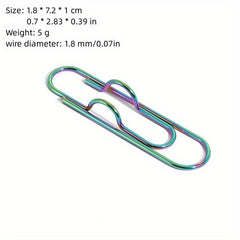 Metal Pen Clip Creative Notebook Accessories Convenient To Carry Curved Pin Pen