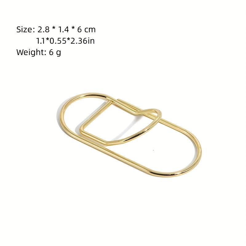 Metal Pen Clip Creative Notebook Accessories Convenient To Carry Curved Pin Pen