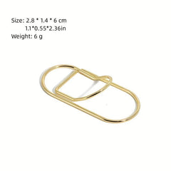 Metal Pen Clip Creative Notebook Accessories Convenient To Carry Curved Pin Pen