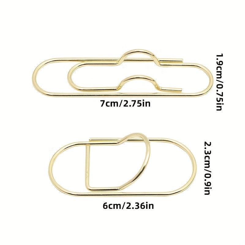 Metal Pen Clip Creative Notebook Accessories Convenient To Carry Curved Pin Pen