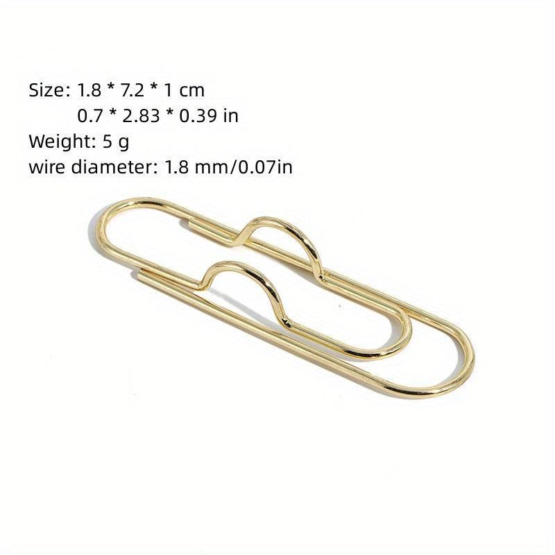 Metal Pen Clip Creative Notebook Accessories Convenient To Carry Curved Pin Pen