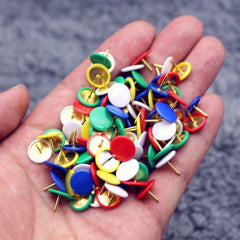 100pcs Decorative Steel Push Pins for Home School Office Map Photo Wall