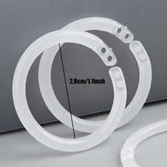 50pcs Loose Leaf Rings 1 1 Inch 2 for Crafting & Decorating