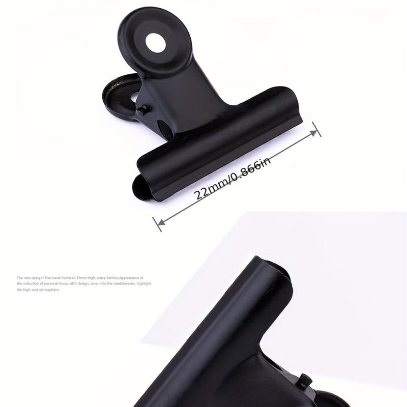 20pcs Mini Metal Hinge Clips Paper Clamps 22mm