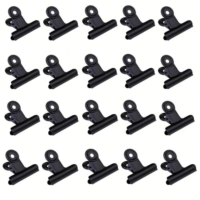 20pcs Mini Metal Hinge Clips Paper Clamps 22mm
