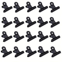20pcs Mini Metal Hinge Clips Paper Clamps 22mm