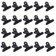 20pcs Mini Metal Hinge Clips Paper Clamps 22mm