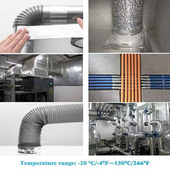 10m Aluminum Foil Tape HVAC Seal Repair Adhesive Heavy Duty Metal Pipe Tape