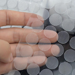 Transparent Hook & Loop Dots 108pairs 10mm 102pairs 15mm 100pairs 20mm Diameter