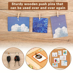 114pcs Decorative Push Pins for Wall Hangings Bulletin Boards & Craft Projects